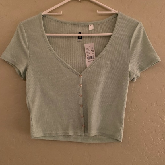 PacSun Tops - green cop top
